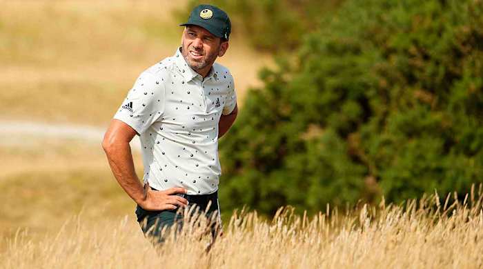 Sergio Garcia is pictured at the 2022 British Open.